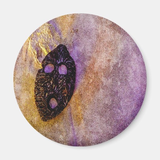 自然のマスクがビーチ マグネット (正面)