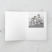 自然のマツ吠え声の季節的な休日の挨拶 シーズンカード (内部)