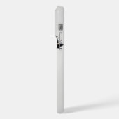 自然のミニマリズム：シルエットの木の枝 iPhoneケース (左側面)