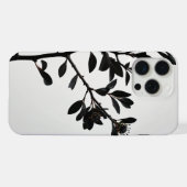 自然のミニマリズム：シルエットの木の枝 iPhoneケース (裏面横)