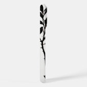 自然のミニマリズム：シルエットの木の枝 iPhoneケース (右側面)