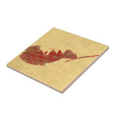 自然のリンゴの葉食べのプリント タイル (側面)