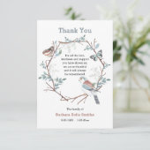 自然のリース死別サンキューカード 出欠カード (スタンド正面)