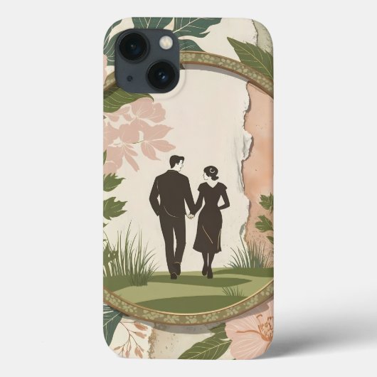自然のヴィンテージ愛 Case-Mate iPhoneケース (裏面)
