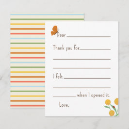 自然の不思議 キッズ 塗りつぶし サンクスノート サンキューカード