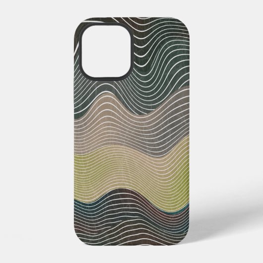 自然の丘: ランドスケープパターン iPhoneケース (裏面)