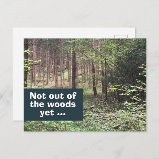 自然の中でまだ安全ではない quarantine ポストカード (正面/裏面)