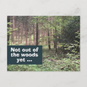 自然の中でまだ安全ではない quarantine ポストカード (正面)
