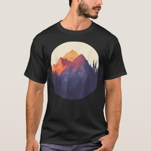 自然の中でハイキング Tシャツ (正面)
