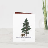 自然の中でラスティックキャンピング グランピング サンクスカード サンキューカード (裏面)