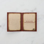 自然の中でラスティックキャンピング グランピング サンクスカード サンキューカード (内部)