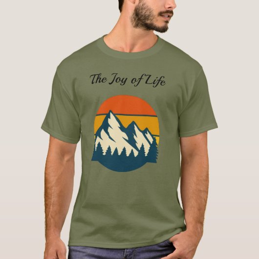 自然の中で穏やかに暮らす Tシャツ (正面)