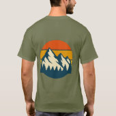 自然の中で穏やかに暮らす Tシャツ (裏面)
