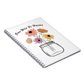 自然の中で自由に幸せになろう:自然の魔法を楽しもう ノートブック (右側)