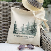 自然の中で週末を過ごす 森林の独身女性のためのリトリート トートバッグ