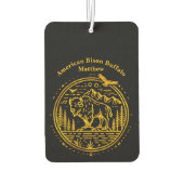 自然の中で雄大に立つバイソン カーエアーフレッシュナー (裏面)