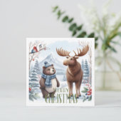 自然の中のクマ、鹿、鳥 シーズンカード (スタンド正面)