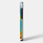 自然の中の熊のアートワーク iPhone / iPadケース iPhoneケース (左側面)