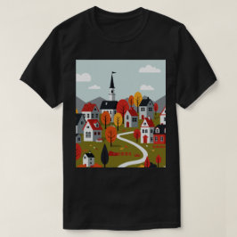 自然の中の街 Tシャツ