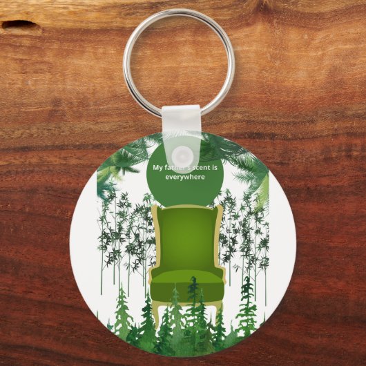 自然の中の静かな記憶ユエ&ノスタルジックデザイン キーホルダー (正面)