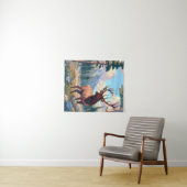 自然の中の鹿 タペストリー (インサイチュ(横))