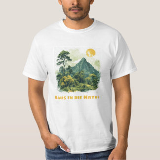 自然の中へ出かけよう Tシャツ