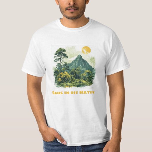 自然の中へ出かけよう Tシャツ (正面)