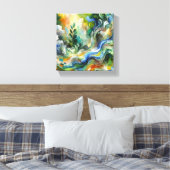 自然の交響曲 キャンバスプリント (インサイチュ (寝室))