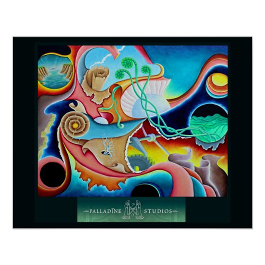 「自然の仕組み」光沢ポスター ポスター (正面)