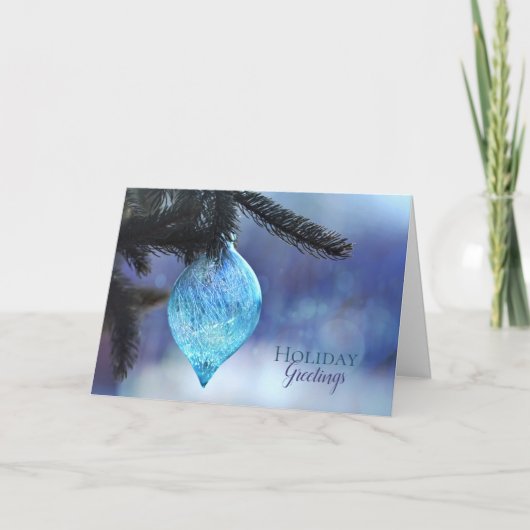 自然の休日カードのクリスマス シーズンカード (正面)