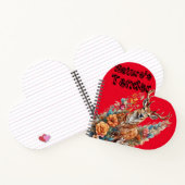 自然の優しさ: 魅惑の森 オレンジの鹿と子鹿 ノートブック (内部)