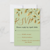 自然の優雅さを纏って 出欠カード (正面)