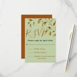 自然の優雅さを纏って 出欠カード