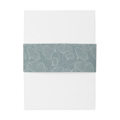 自然の優雅さ：イチョウ結婚バ 招待状ベリーバンド (裏面例)