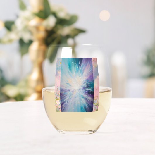 「自然の優雅さ～手作りのワイングラス～ t ステムなしワイングラス (インサイチュ (ウェディング))