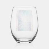 「自然の優雅さ～手作りのワイングラス～ t ステムなしワイングラス (裏面)