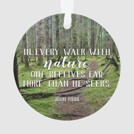 自然の円形のオーナメントが付いているあらゆる歩行 オーナメント (裏面)