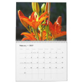 自然の写真カレンダー 色とりどりのオレンジの花 カレンダー (2月 2027)