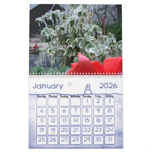 自然の写真 カレンダー (1月 2026)