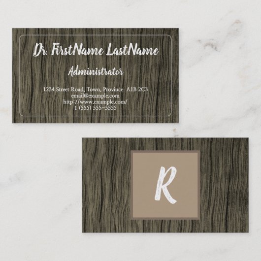 自然の刺激を受けたな管理者の名刺 名刺 (正面/裏面)