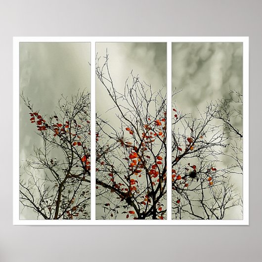 自然の動機を持つトリプチチ ポスター (正面)