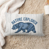 自然の動物の野性生物の恋人のためのパーソナライズなギフト ランバークッション (ブランケット)