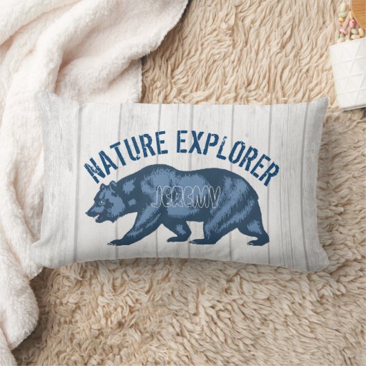 自然の動物の野性生物の恋人のためのパーソナライズなギフト ランバークッション (ブランケット)