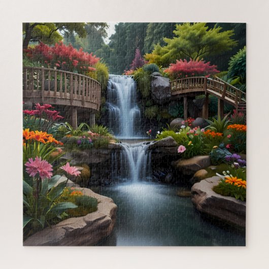 自然の反射:名勝パズル ジグソーパズル (縦)