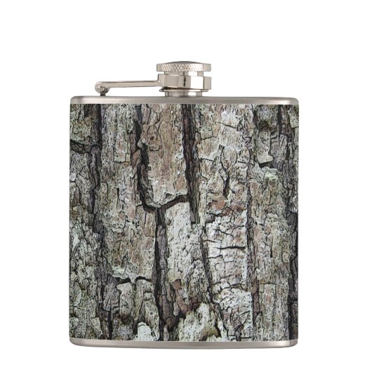 自然の古いマツ吠え声 フラスク (正面)
