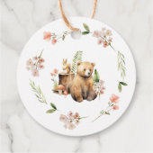 自然の喜びはベビーシャワーお気に入りギフトラベル フェイバータグ (裏面)