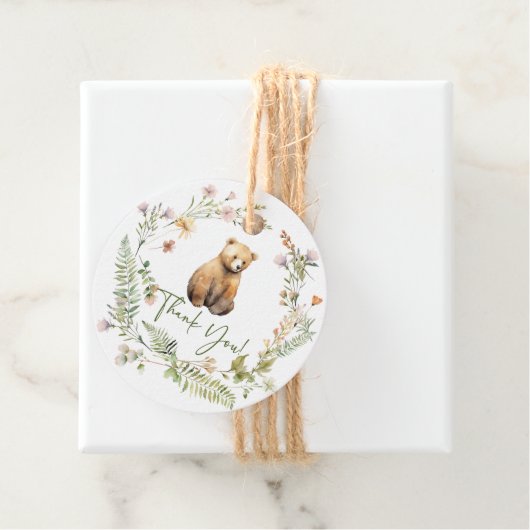 自然の喜びはベビーシャワーお気に入りギフトラベル フェイバータグ (インサイチュ)