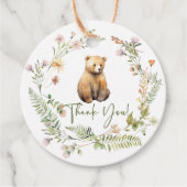 自然の喜びはベビーシャワーお気に入りギフトラベル フェイバータグ (正面)