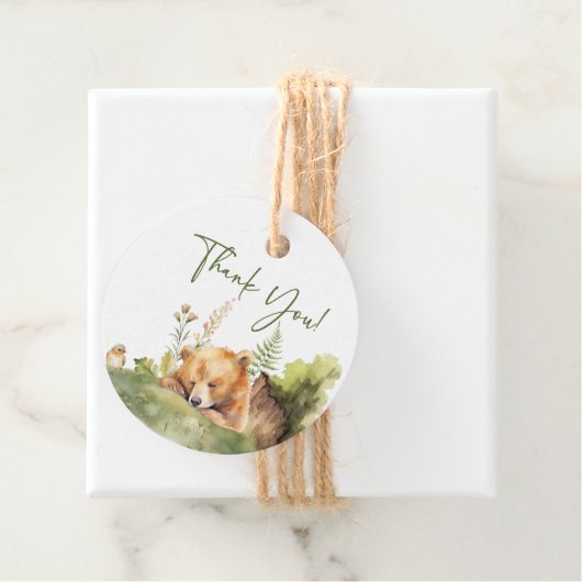 自然の喜びはベビーシャワーお気に入りギフトラベル フェイバータグ (インサイチュ)