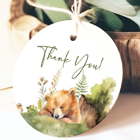 自然の喜びはベビーシャワーお気に入りギフトラベル フェイバータグ